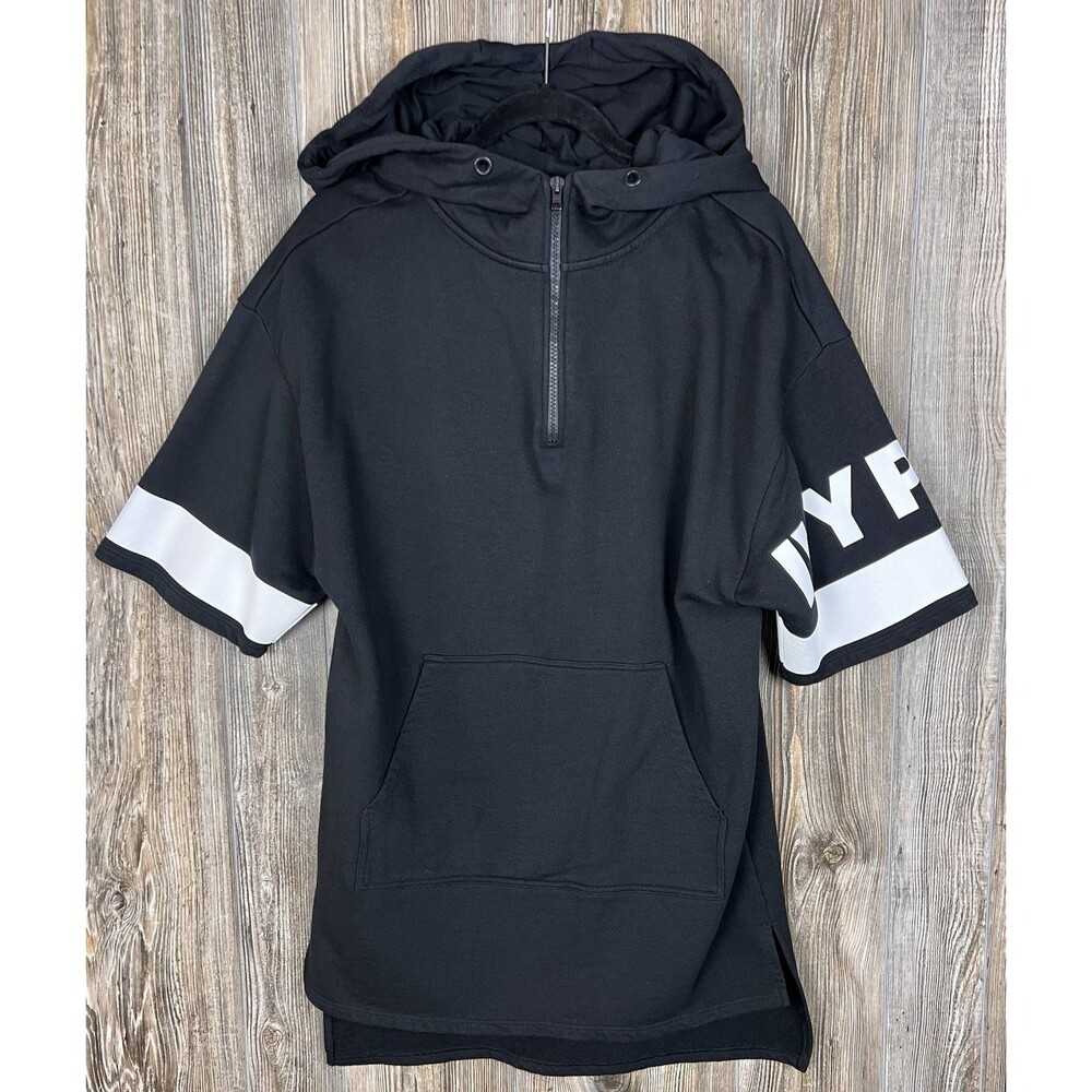 Ivy Park 1/4 Zip Hoodie Sweatshirt Dress Short Sleeve S Casual Athleisure Lounge